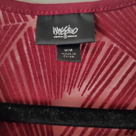 Massimo Deep Red Tank Top - Picture 7 of 11